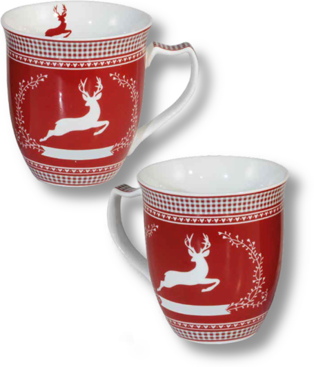 Porzellan Tasse | Roter Hirsch
